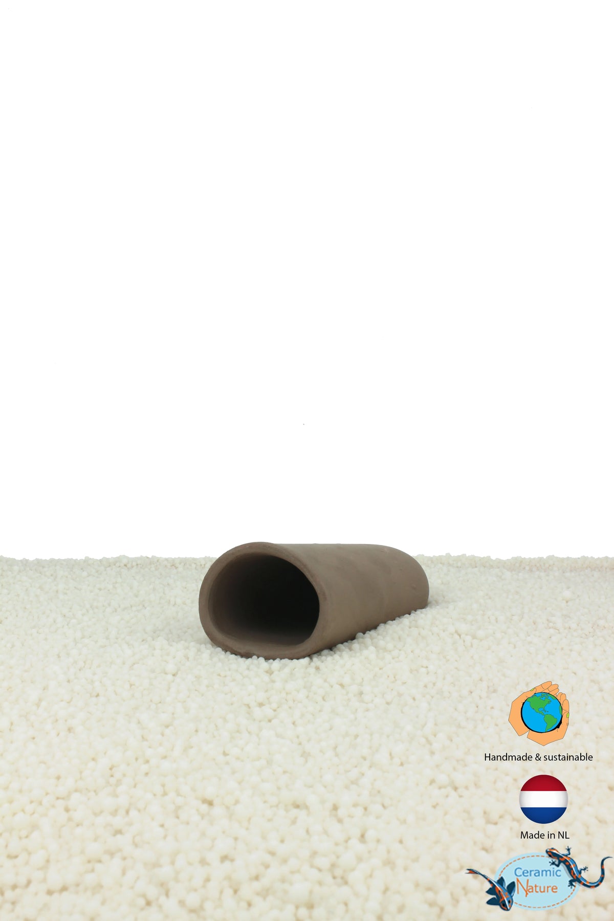 Ceramic Nature Breeding Cave Round (Brown)