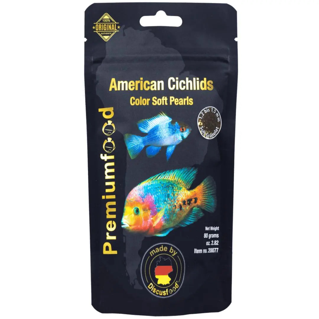 DiscusFood American Cichlid Colour Pearls 80g