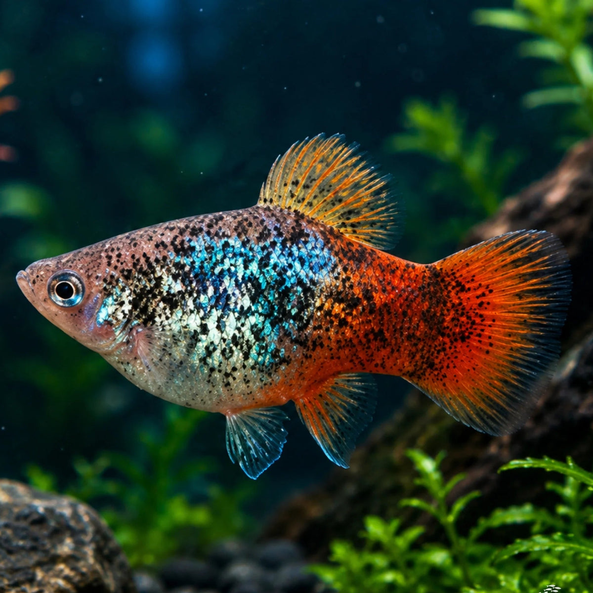 Red Spotted Platy (Xiphophorus maculatus)