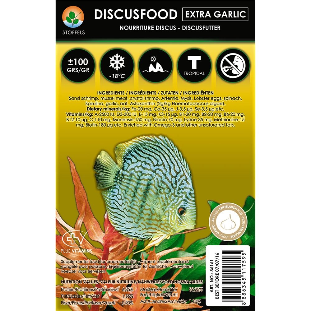 Stoffels Discusfood Garlic 100g Blister Pack