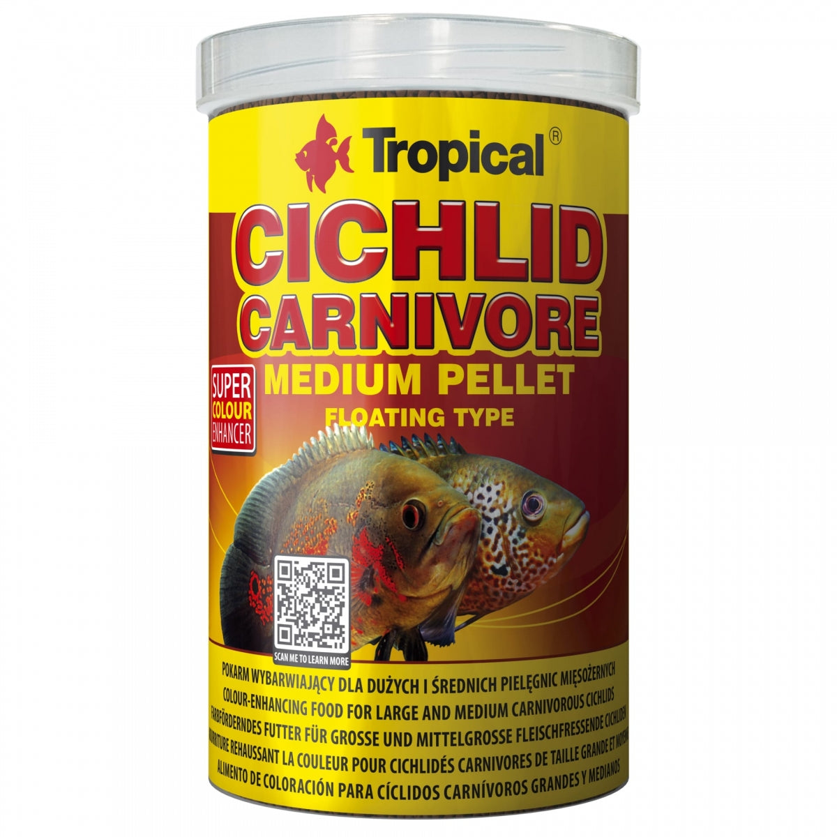 Tropical Cichlid Carnivore Medium Pellet