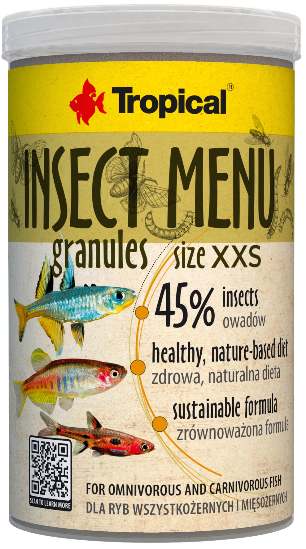 Tropical Insect Menu Granules Size XXS