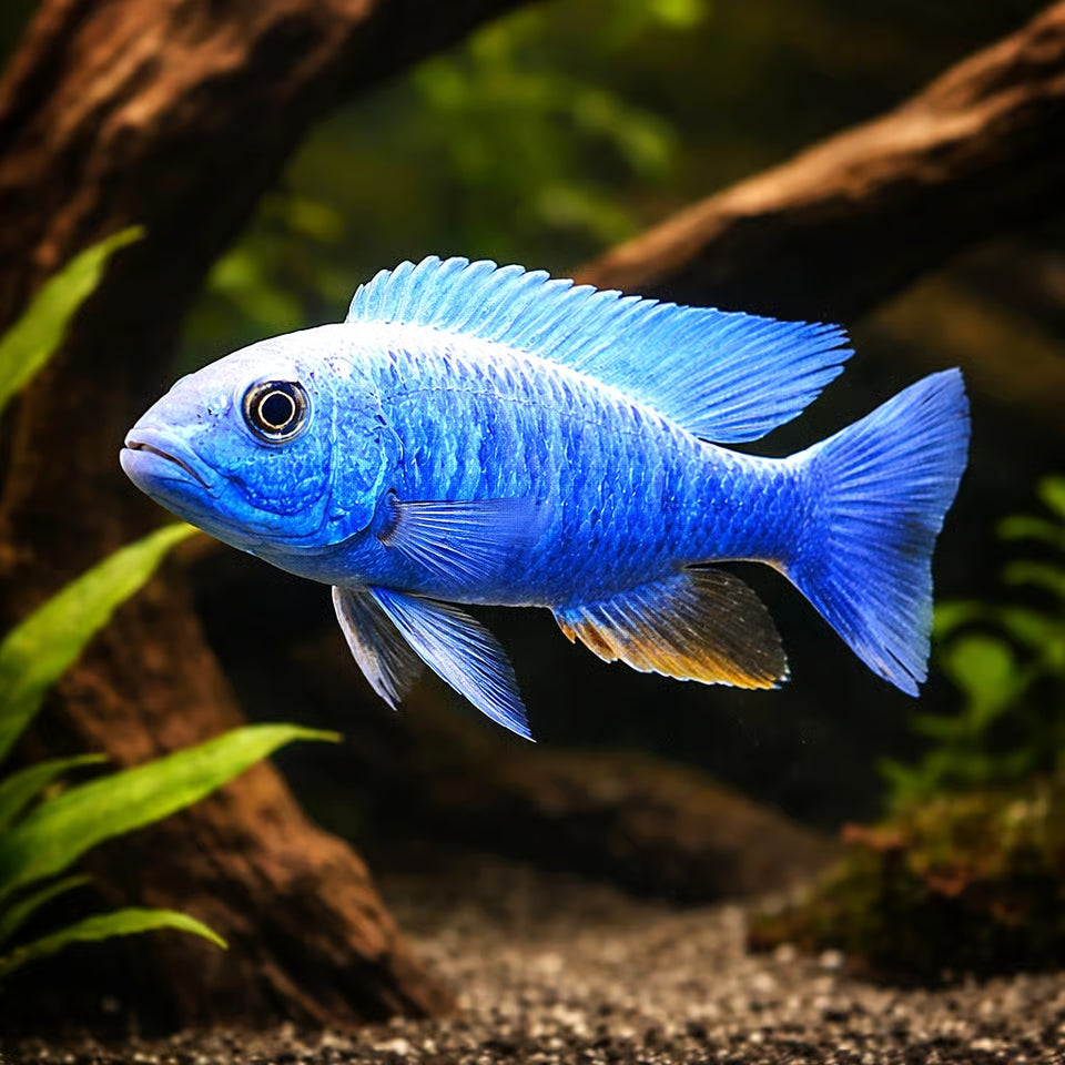Iceberg Electric Blue Hap (Sciaenochromis fryeri "Iceberg")
